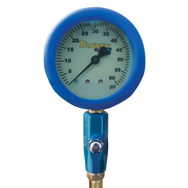 Tanner Racing Products® - 0 to 15 psi Glow-In-The-Dark Dial Tire Pressure Gauge