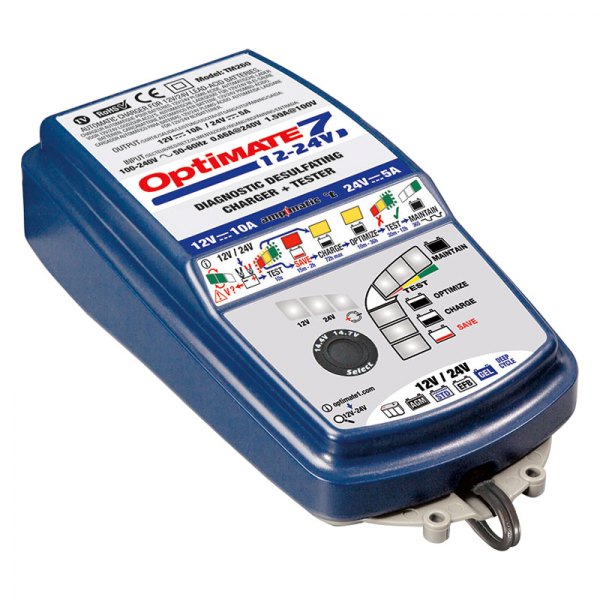 OptiMate® - OptiMATE 7™ 12 V/24 V Compact Battery Charger and Maintainer
