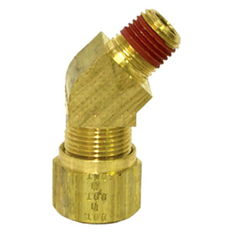 Tectran® - D.O.T. Nylon Tubing 45° Elbow Air Brake Fitting
