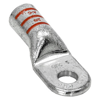 Tectran® 5012H2/06 - 3/8" 2/0 Gauge Uninsulated Tin Plated Copper Heavy Duty Ring Terminal