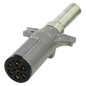 Tectran® - 7-Way SAE Die Cast Buffalo Trailer Plug Assembly with Spring Guard