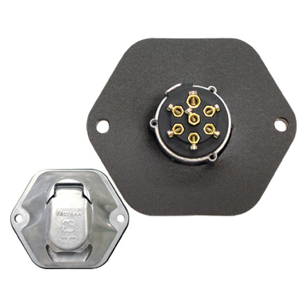 Tectran® 6707330 - 7-Way J560 Metal Bull Nose Sockets with Large