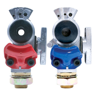Tectran® - Knob Style Shutoff Gladhand with Bulkhead Fiting