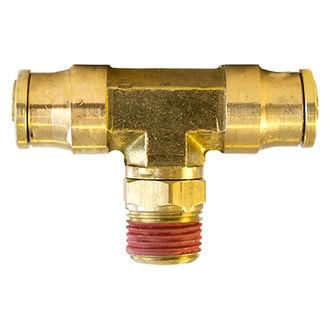 Tectran® PL13724B - D.O.T. Push Lock Fittings Nylon Tubing Swivel Male Branch Tee