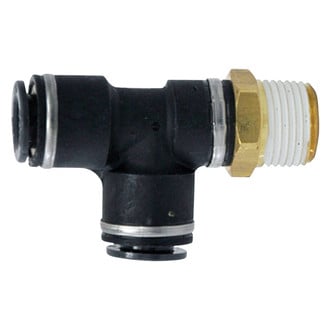 Tectran® - D.O.T. Composite Push Lock Fittings Nylon Tubing Swivel Male Run Tee
