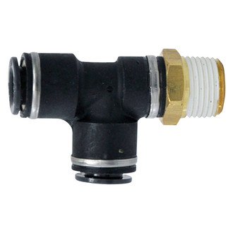 Tectran® - D.O.T. Composite Push Lock Fittings Nylon Tubing Swivel Male Run Tee
