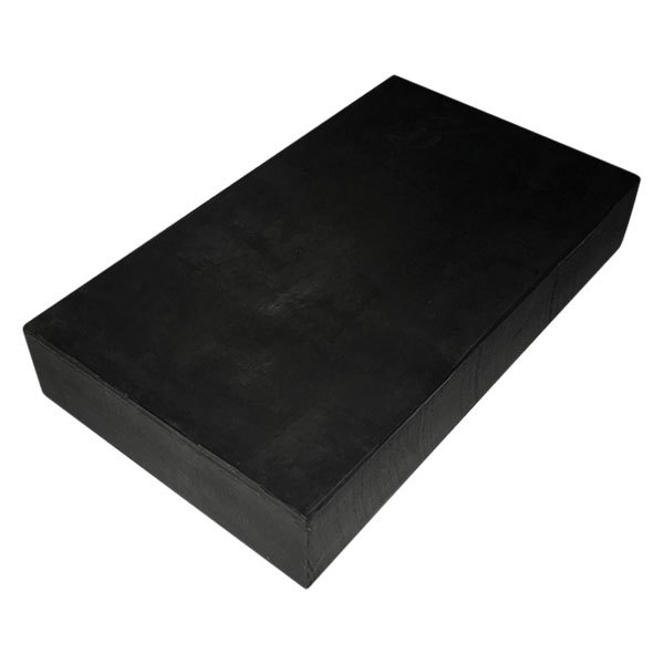 The Main Resource® - 1-1/2" x 4-3/4" x 8" Black Heavy Duty Rubber Lift Pad