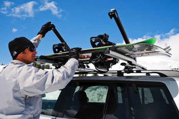 Pull Top Ski and Snowboard Rack Installed
