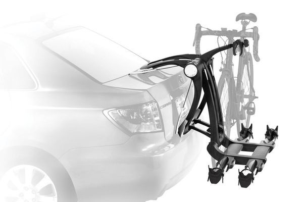 Raceway™ Platform Trunk Bike Rack Installed