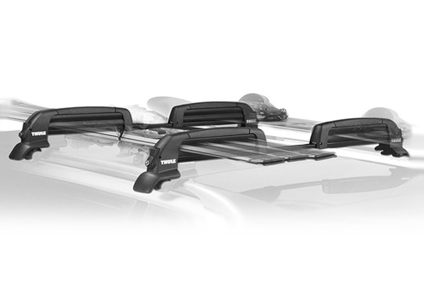Snowcat Ski and Snowboard Rack Installed