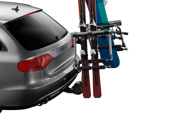 Tram Hitch Ski and Snowboard Carrier Installed