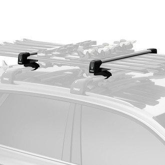 Thule® - SnowPack™ Silver Ski and Snowboard Rack (6 Pairs of Skis or 4 Snowboards)