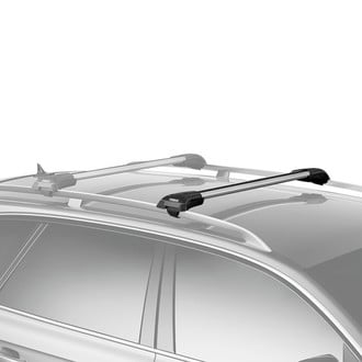 Thule® - AeroBlade™ Silver Edge Raised Rail Rack