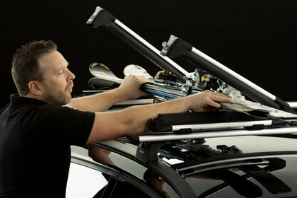 Thule® - SnowPack™ Silver Ski and Snowboard Rack (6 Pairs of Skis or 4 Snowboards) Installation Instructions