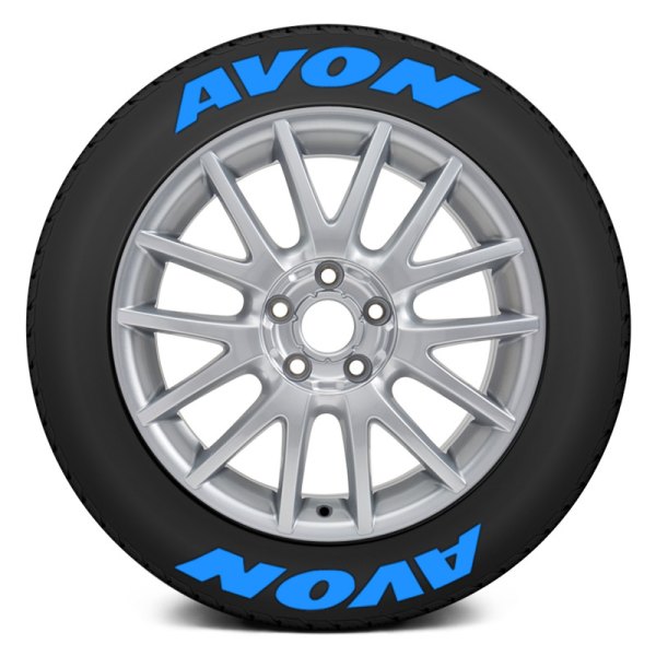 Tire Stickers® - Blue "Avon" Tire Lettering Kit