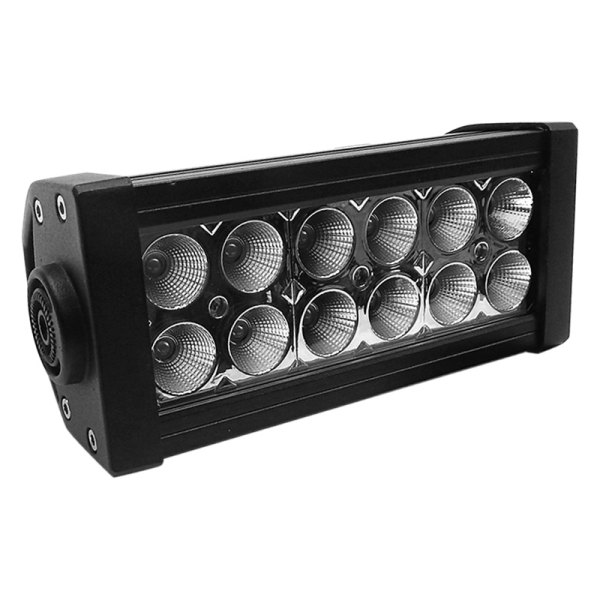 Top Gun Customz® - Chrome Series 6" 36W Dual Row Black Powder Coated Housing Combo Spot/Flood Beam LED Light Bar