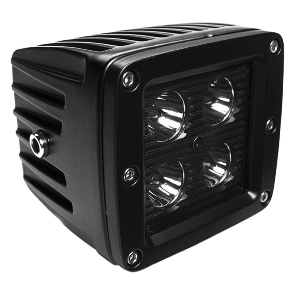 Top Gun Customz® - Black Series 3" 2x16W Square Black Powder Coated Housing Spot Beam LED Lights
