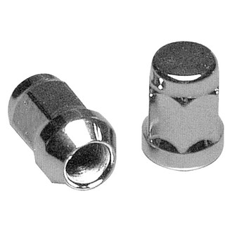 Topline Accessories® - Silver Cone Seat 1-Pc Style Acorn Bulge Lug Nut