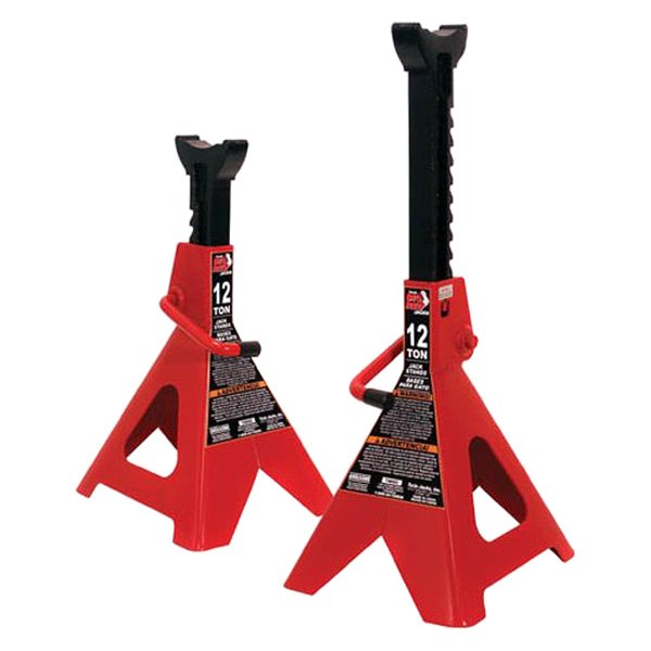 Torin® - Big Red™ 2-piece 12 t Steel Ratcheting Jack Stand Set