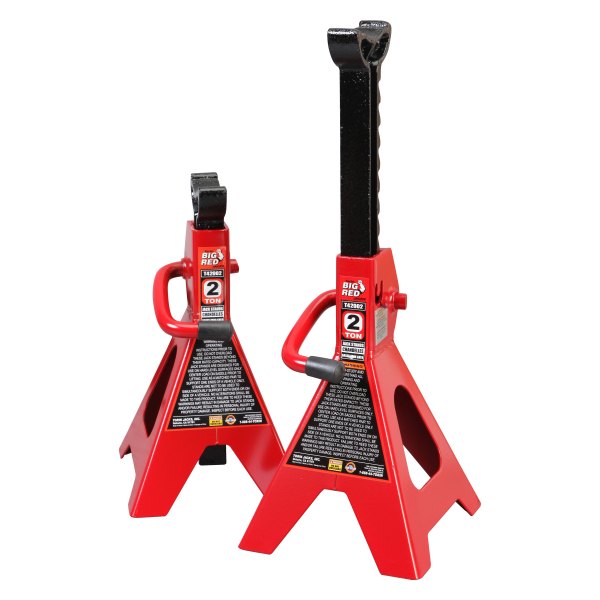 Torin® - Big Red™ 2-piece 2 t Steel Ratcheting Jack Stand Set