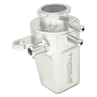 Torque Solution® - Silver Engine Coolant Expansion Tank