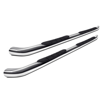 Torxe™ - 3" Polished Round Side Steps with 45 Degree Bent End