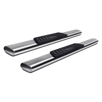 Torxe™ - 5" Straight Cab Length Polished Oval Side Steps