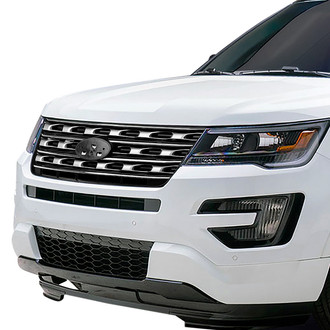 Torxe™ - 1-Pc OE Style Silver/Black Main Grille