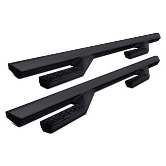 Torxe™ - Cab Length Black Trapezoid Side Arm Steps