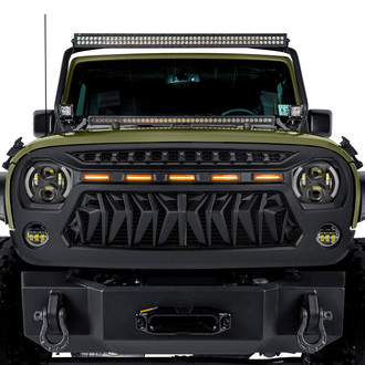 Torxe™ - 1-Pc Main Grille with 5 Amber Lights