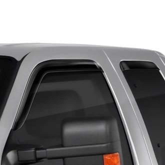 Torxe™ - In-Channel Dark Smoke Front Window Visors