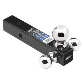 Draw-Tite® 80799 - Class 5 Fusion Black with Chrome Hitch Balls Tri-Ball Mount for 2" Receivers