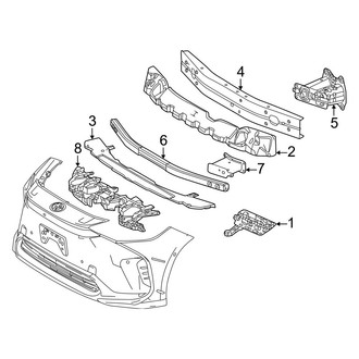 Toyota OE - Front Bumper & Grille - Bumper & Components (Supports & Brackets)