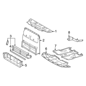 Toyota OE - Radiator Support - Splash Shields