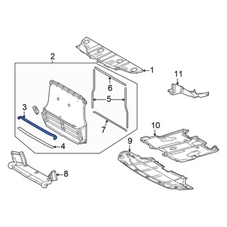 Toyota OE - Upper Outer Radiator Support Air Deflector Seal