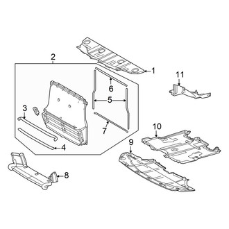 Toyota OE - Radiator Support - Splash Shields