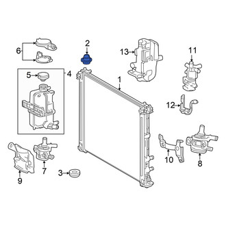 Toyota OE - Upper Radiator Insulator