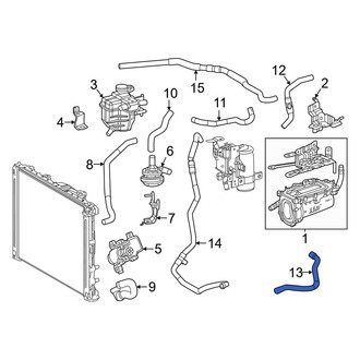 Toyota OE - Left HVAC Heater Hose