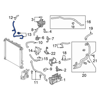 Toyota OE - Front HVAC Heater Hose