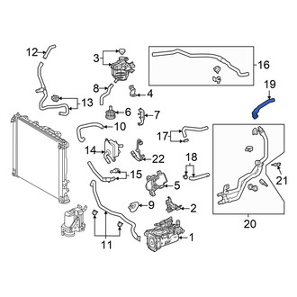 Toyota OE - Rear HVAC Heater Hose