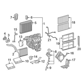 Toyota OE - Air Conditioner & Heater - Evaporator & Heater Components