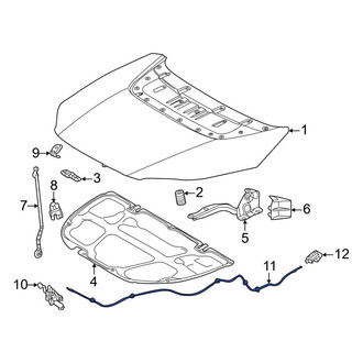 Toyota OE - Front Hood Release Cable