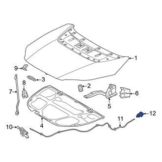 Toyota OE - Front Hood Release Handle
