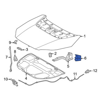 Toyota OE - Front Left Hood Hinge Cover