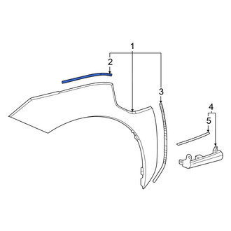 Toyota OE - Front Wheel Arch Molding Seal
