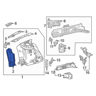 Toyota OE - Front Left Fender Apron