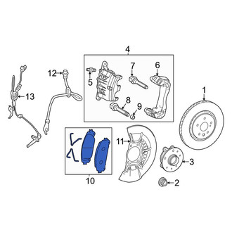 Toyota OE - Front Disc Brake Pad Set