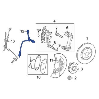 Toyota OE - Front Left Brake Hydraulic Hose