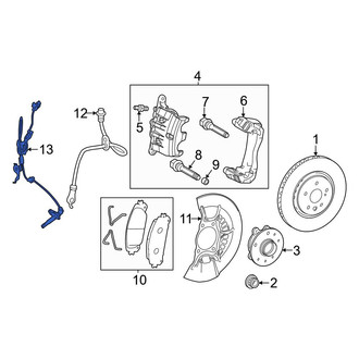 Toyota OE - Front Left ABS Wheel Speed Sensor