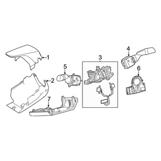 Toyota OE - Steering Column - Shroud, Switches & Levers